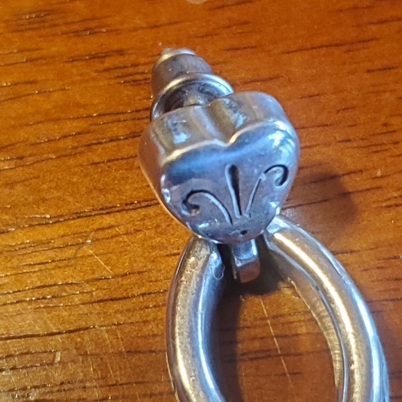 Brighton heart post drop earrings - Picture 3 of 4